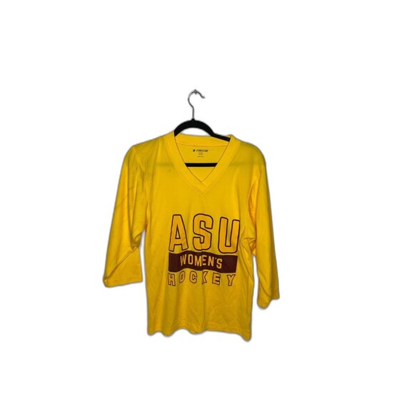 Firstar Arizona State University Sun Devils 3/4 Sleeve kids Hockey Shirt Sz YM - Picture 1 of 6